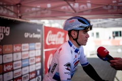 European Champion JAKOBSEN Fabio (NED/Soudal-Quick Step) interviewed pre-race55th Le Samyn 2023One day race from Quaregnon to Dour (BEL/209km)©kramon