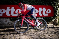 THEUNS Edward (BEL/Trek-Segafredo) racing over the scetchy cobbles55th Le Samyn 2023One day race from Quaregnon to Dour (BEL/209km)©kramon